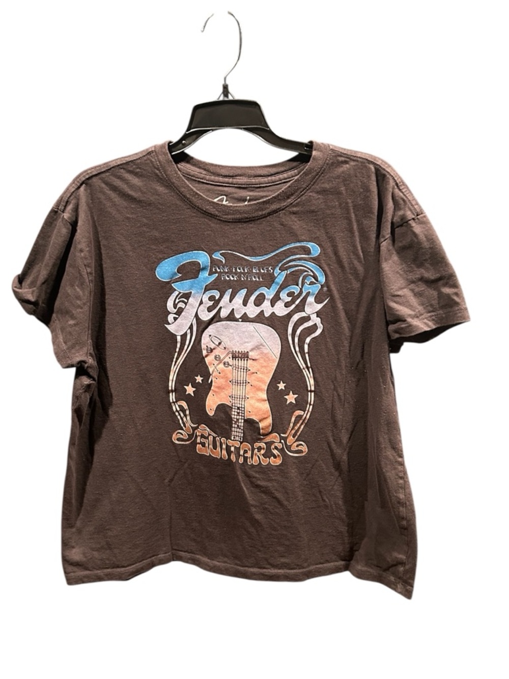 Fender Guitars Rock Punk Folk Blues T Shirt Women’s Size X